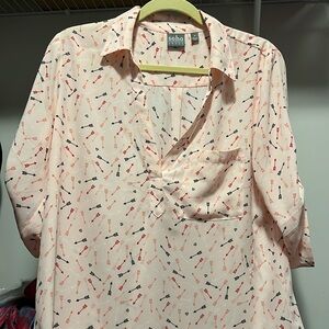 Collard layering shirt